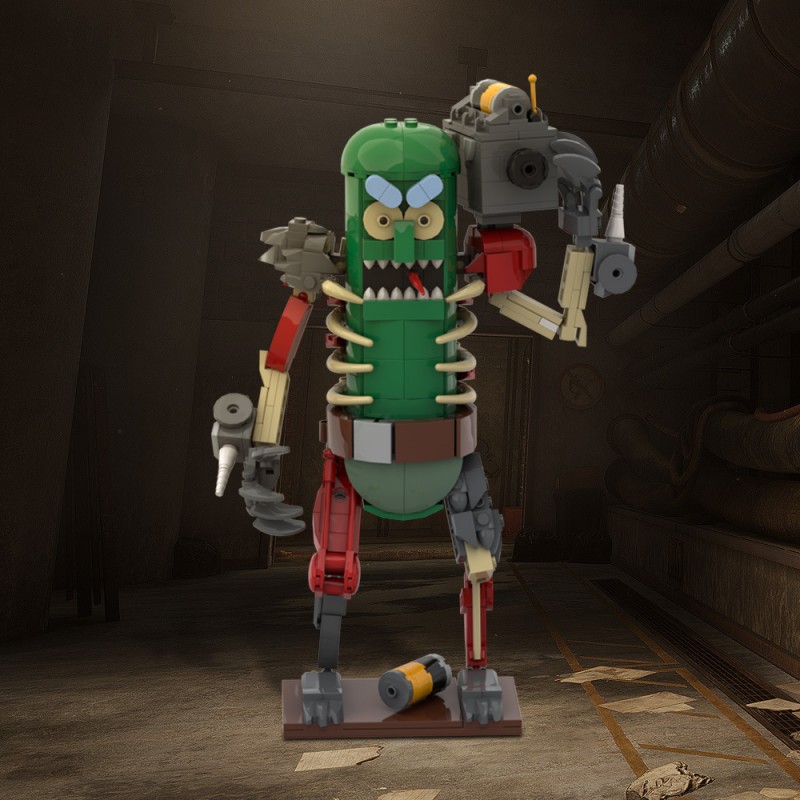 GOBRICKS MOC A1664 Rick and Morty Cucumber Warrior - YWOBB