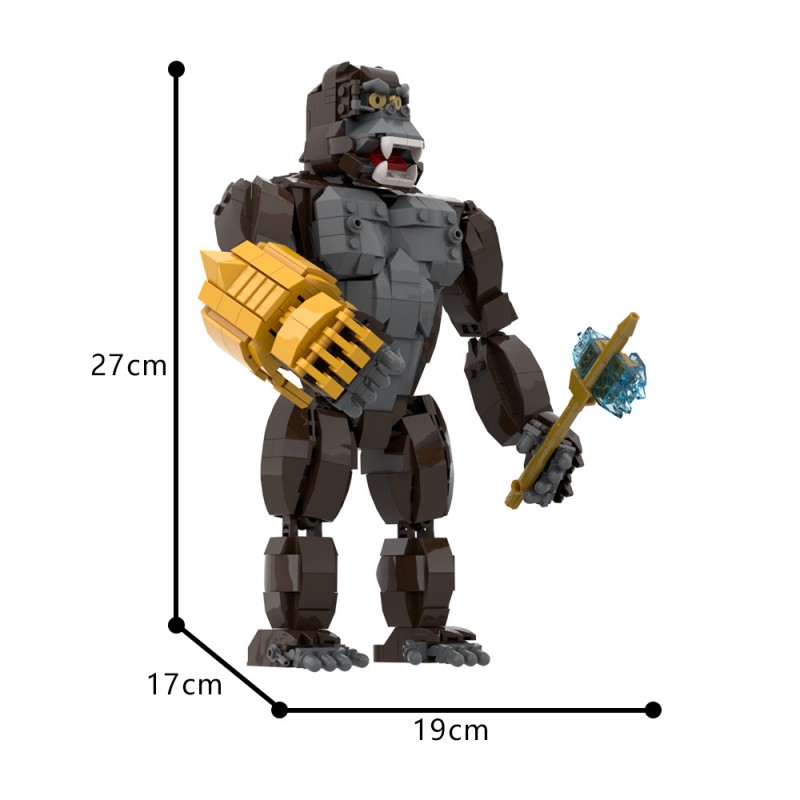 GOBRICKS MOC A2007 King Kong - Godzilla - YWOBB