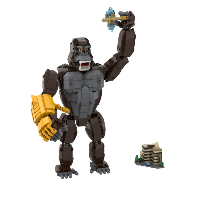 GOBRICKS MOC A2007 King Kong - Godzilla - YWOBB