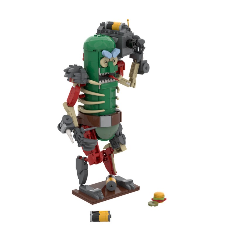 GOBRICKS MOC A1664 Rick and Morty Cucumber Warrior - YWOBB