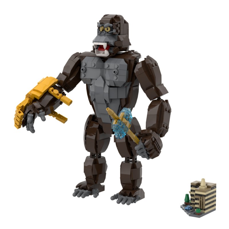 GOBRICKS MOC A2007 King Kong - Godzilla - YWOBB