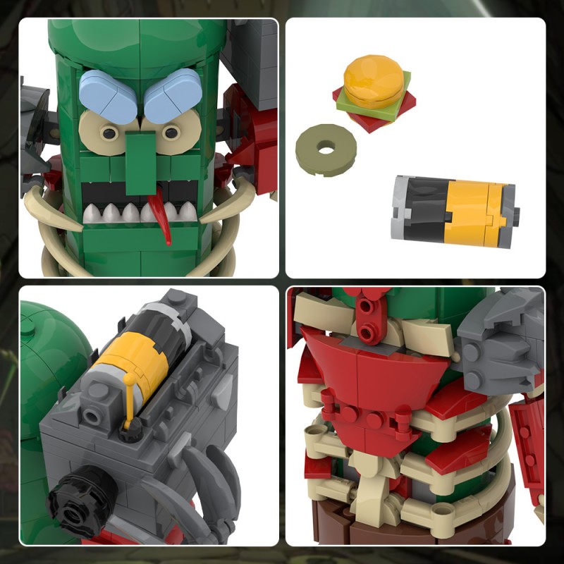 GOBRICKS MOC A1664 Rick and Morty Cucumber Warrior - YWOBB
