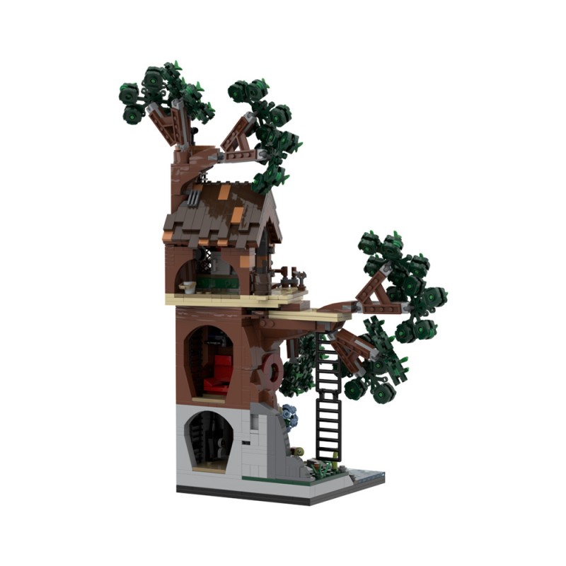 GOBRICKS MOC A1655 Woodland Retreat - YWOBB