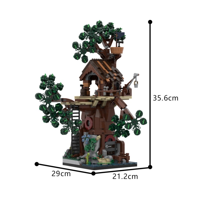 GOBRICKS MOC A1655 Woodland Retreat - YWOBB