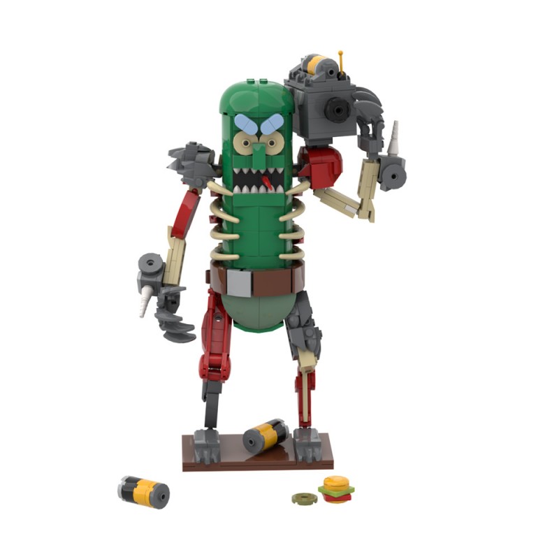 GOBRICKS MOC A1664 Rick and Morty Cucumber Warrior - YWOBB