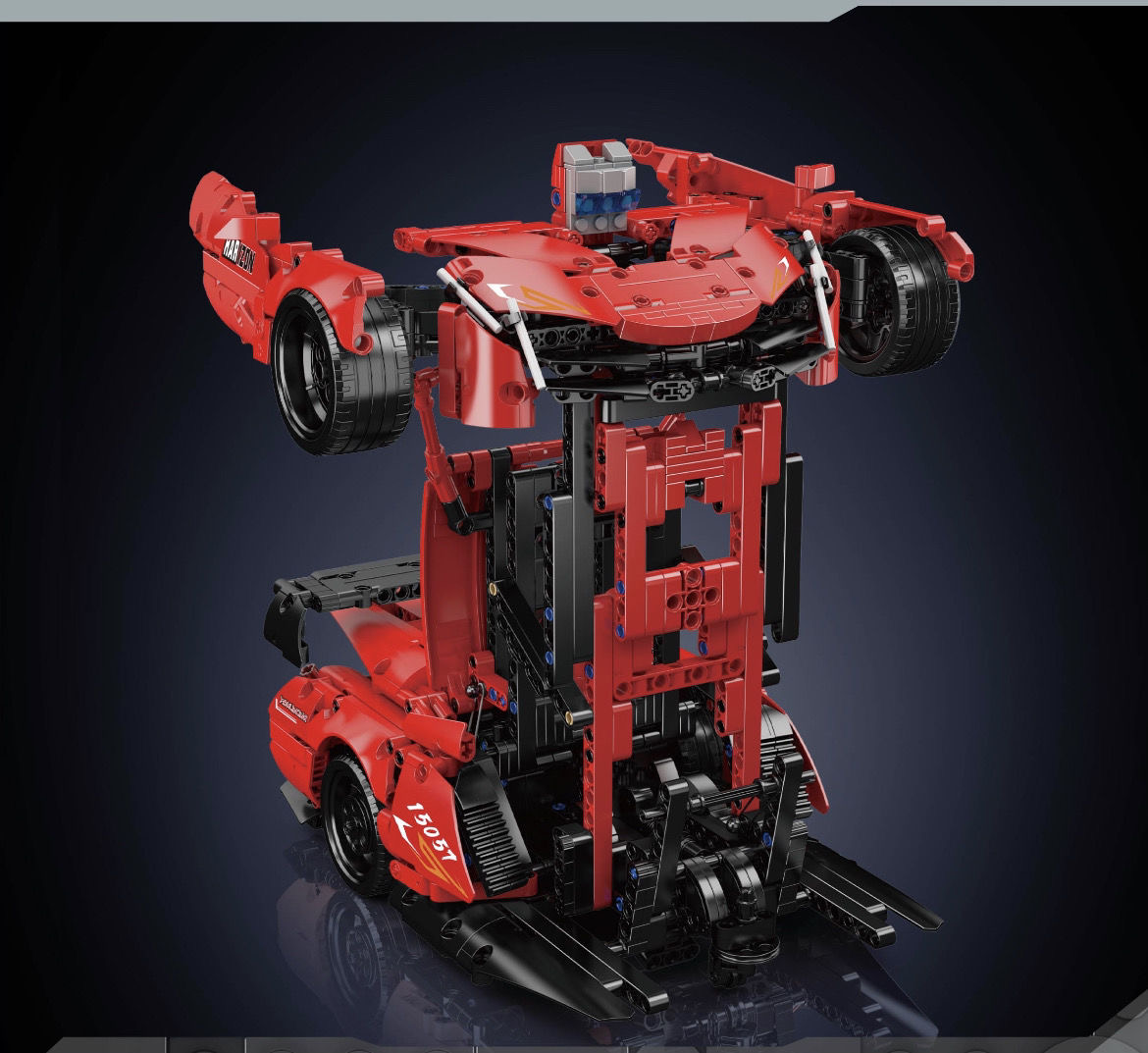 Mould King 15057 Poison Sports Car - Transforming Robot - YWOBB