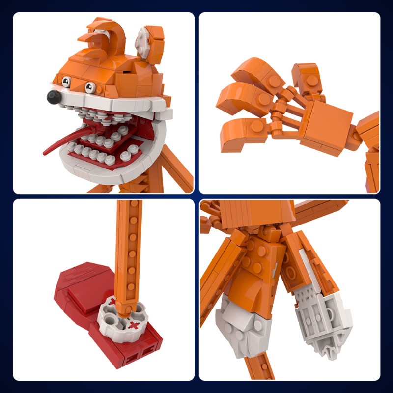 GOBRICKS MOC A1624Y03 Sonic the Hedgehog - Orange - YWOBB