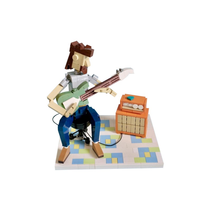 GOBRICKS MOC 150398 Jam Session Guitarist - YWOBB