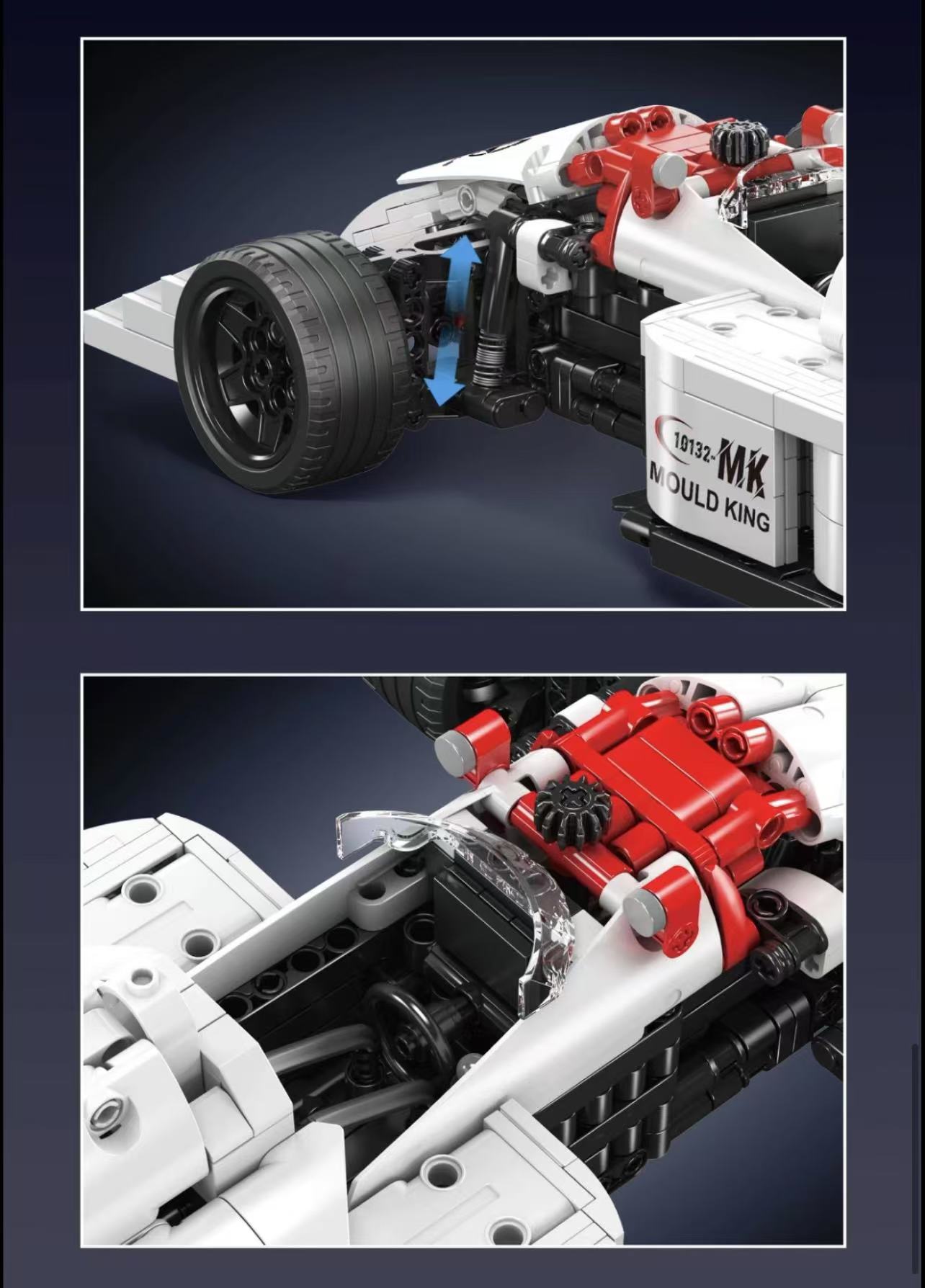 Mould King 10132 MP414 Formula Racing Car - YWOBB