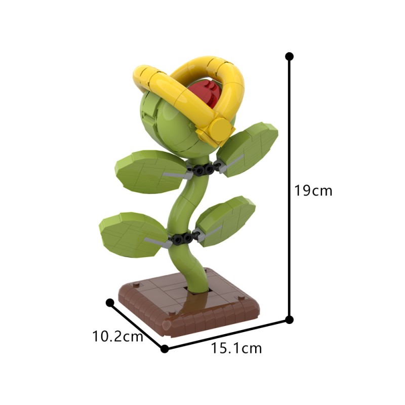 GOBRICKS MOC 191062 Hidden Vine desk ornament - Display Figure - Super Mario Bros - YWOBB