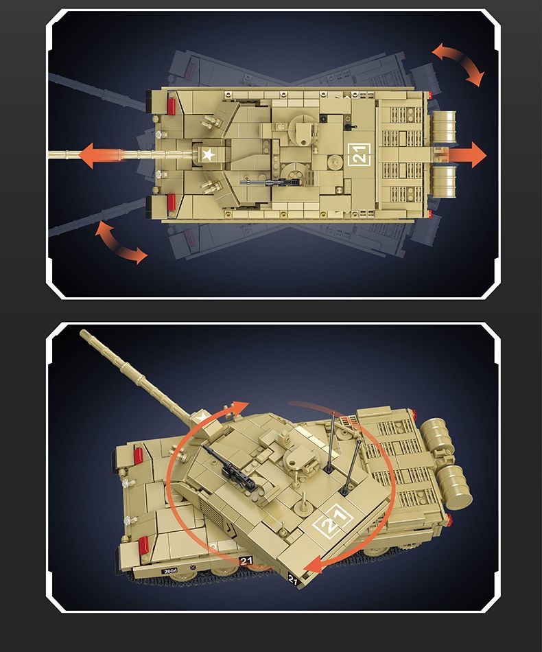 Mould King 20037 Challenger 2 Main Battle Tank - YWOBB