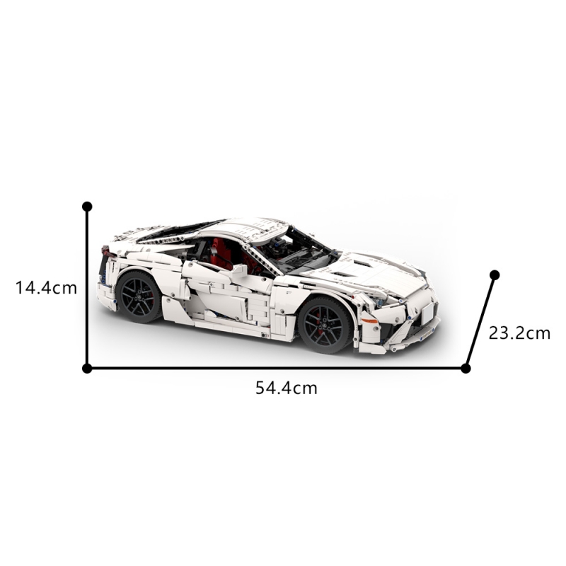 GOBRICKS MOC 186809 Lexus LFA 1:8 - YWOBB