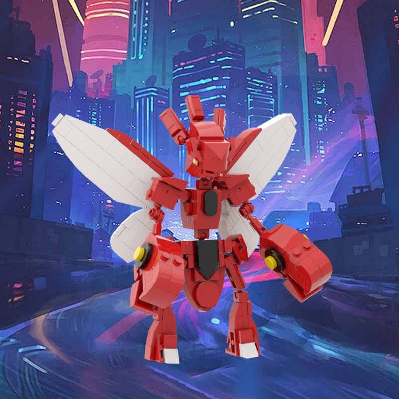 GOBRICKS MOC A1650 Pokemon Scizor - YWOBB
