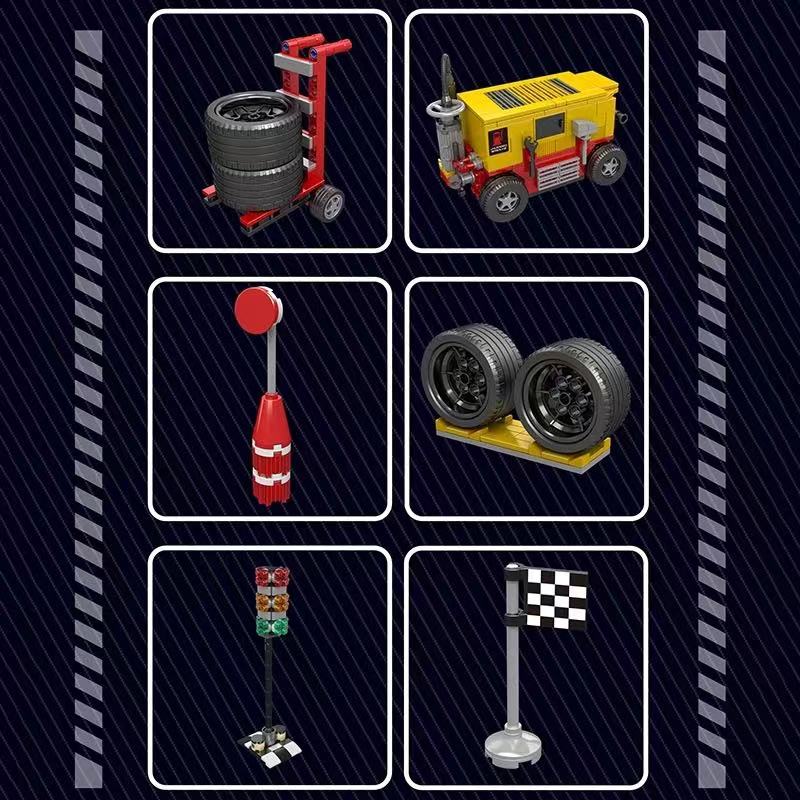 Mould King 10035 F1 Racing - YWOBB