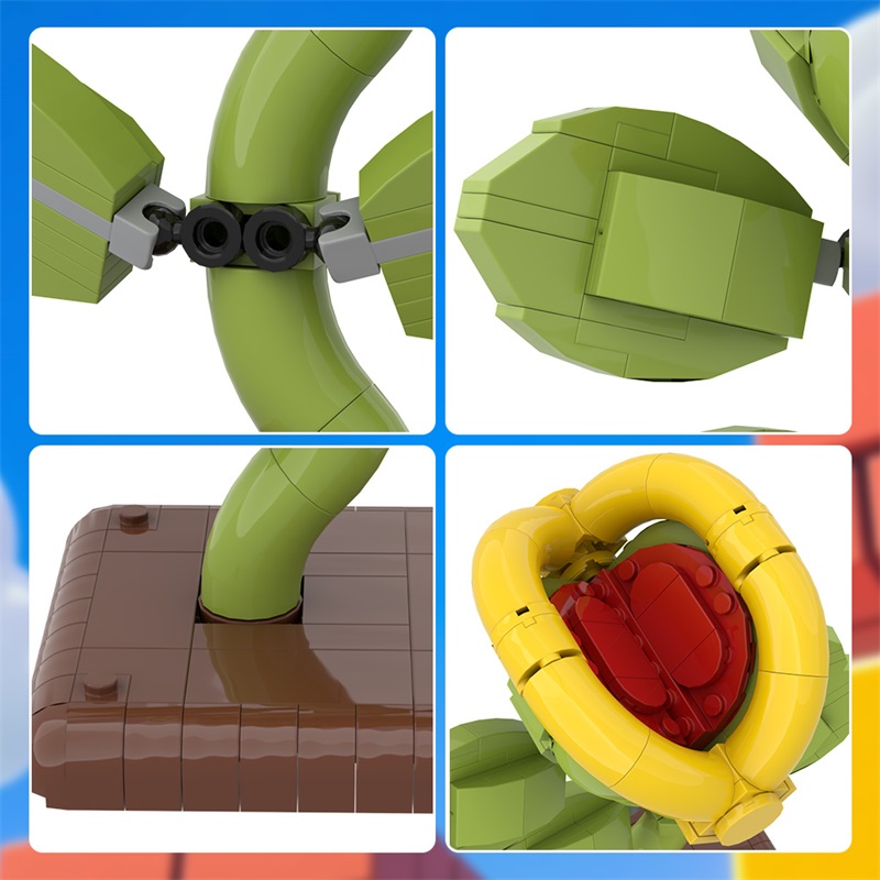 GOBRICKS MOC 191062 Hidden Vine desk ornament - Display Figure - Super Mario Bros - YWOBB