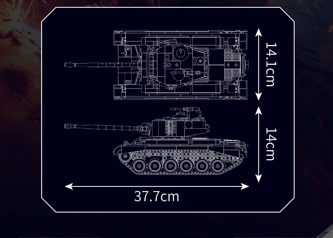 Mould King 20035 M26 Pershing Tank - YWOBB