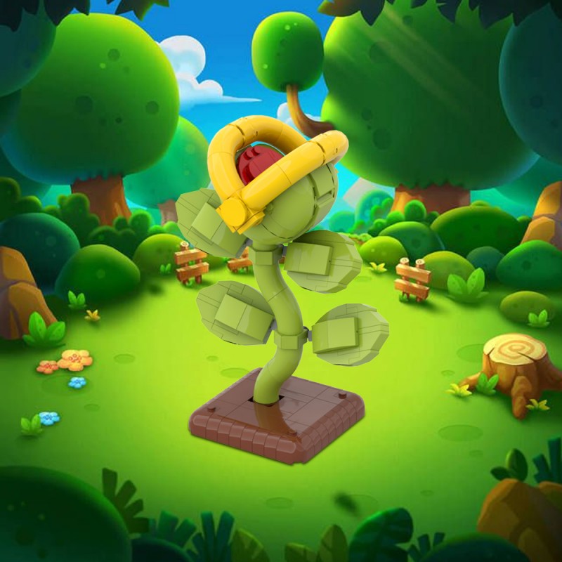 GOBRICKS MOC 191062 Hidden Vine desk ornament - Display Figure - Super Mario Bros - YWOBB