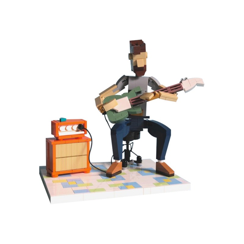 GOBRICKS MOC 150398 Jam Session Guitarist - YWOBB