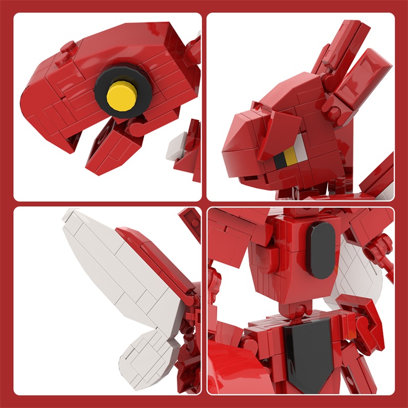 GOBRICKS MOC A1650 Pokemon Scizor - YWOBB