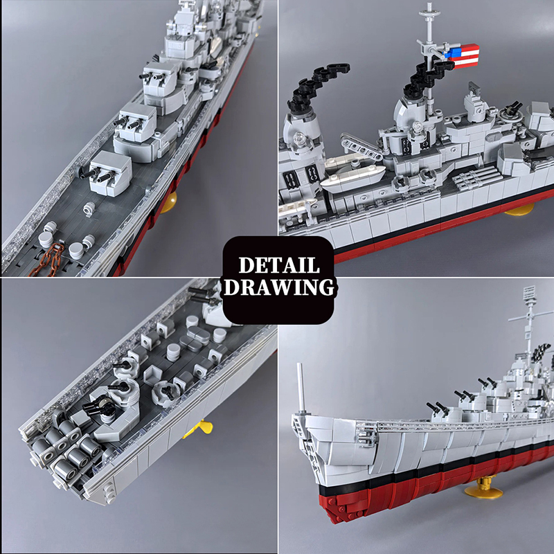 GOBRICKS MOC A1042 Atlanta-class Cruiser - YWOBB