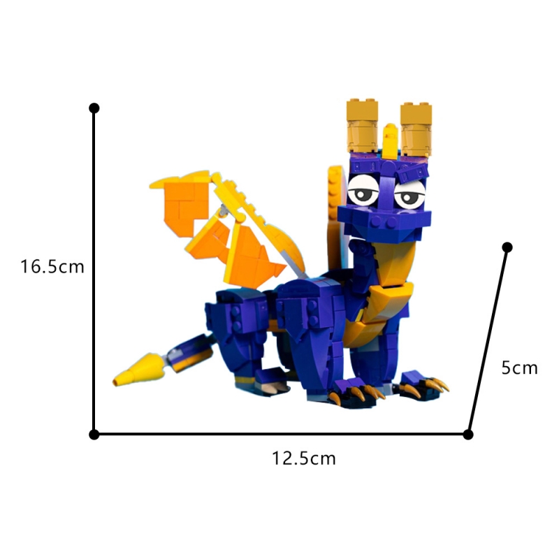 GOBRICKS MOC 183861 Reignited Spyro - YWOBB