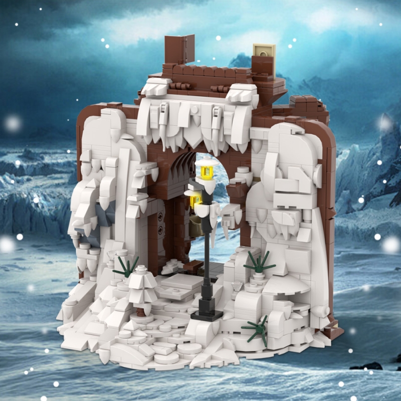 GOBRICKS MOC A1554 The Chronicles of Narnia Wardrobe - YWOBB