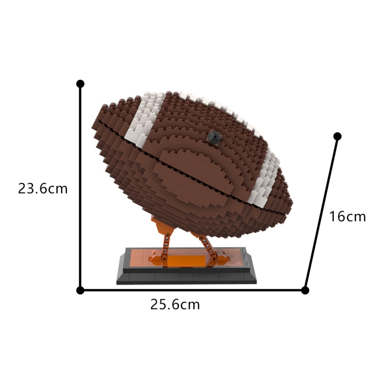 GOBRICKS MOC A1555 Rugby Super Bowl - YWOBB