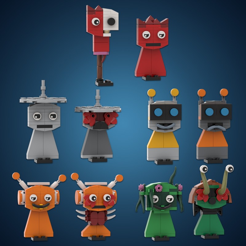 GOBRICKS MOC A1660Y02 Incredibox Sprunki Elves - YWOBB