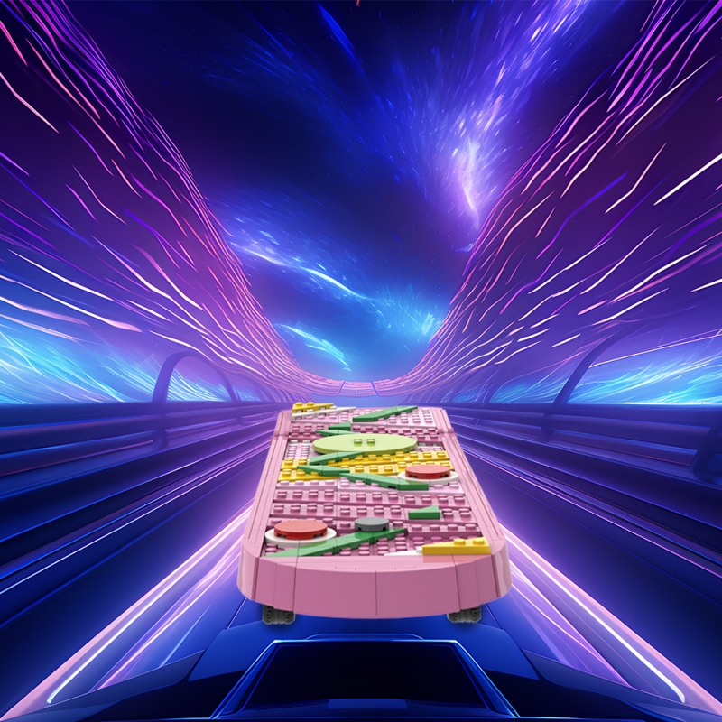 GOBRICKS MOC A1587Y02 Back to the future skateboard-skateboard - YWOBB