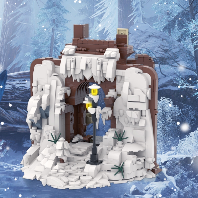 GOBRICKS MOC A1554 The Chronicles of Narnia Wardrobe - YWOBB