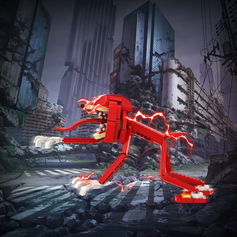 GOBRICKS MOC A1624Y02 Sonic the Hedgehog - Red - YWOBB