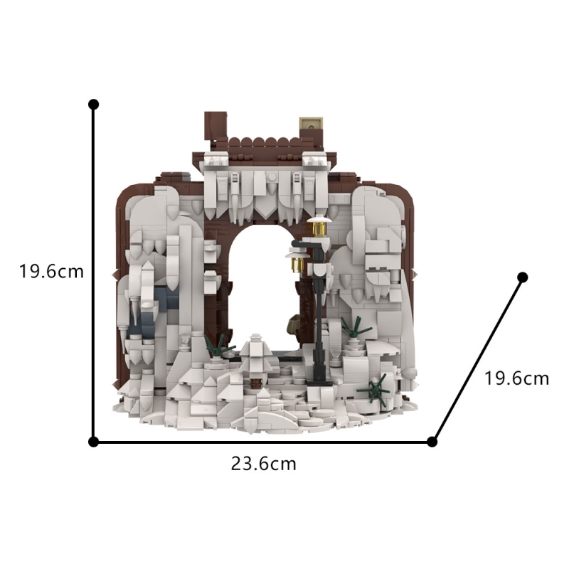 GOBRICKS MOC A1554 The Chronicles of Narnia Wardrobe - YWOBB