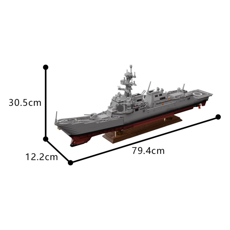 GOBRICKS MOC 194052 Arleigh Burke-class destroyer | Flight III - YWOBB