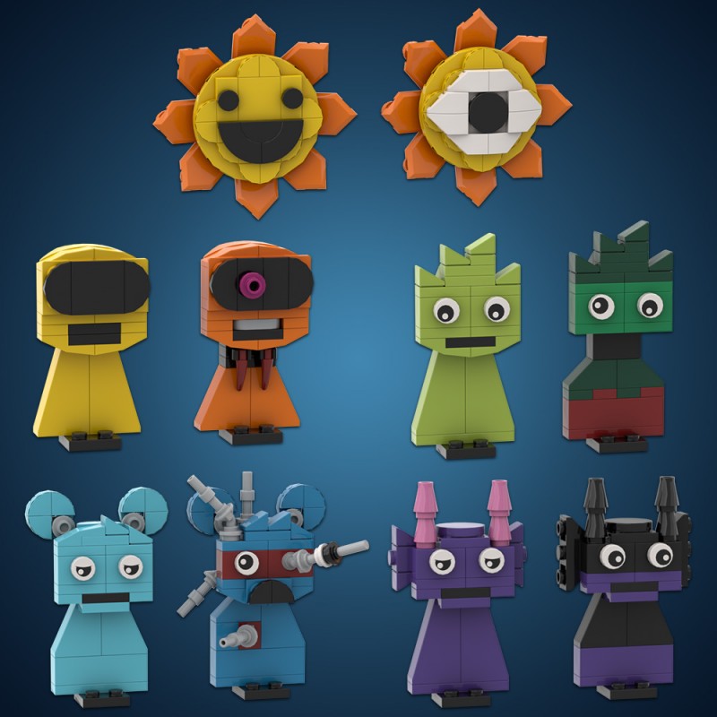 GOBRICKS MOC A1660Y01 Incredibox Sprunki Elves - YWOBB
