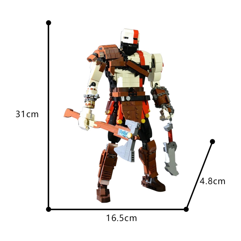 GOBRICKS MOC 192904 Kratos God of War 2018 - YWOBB