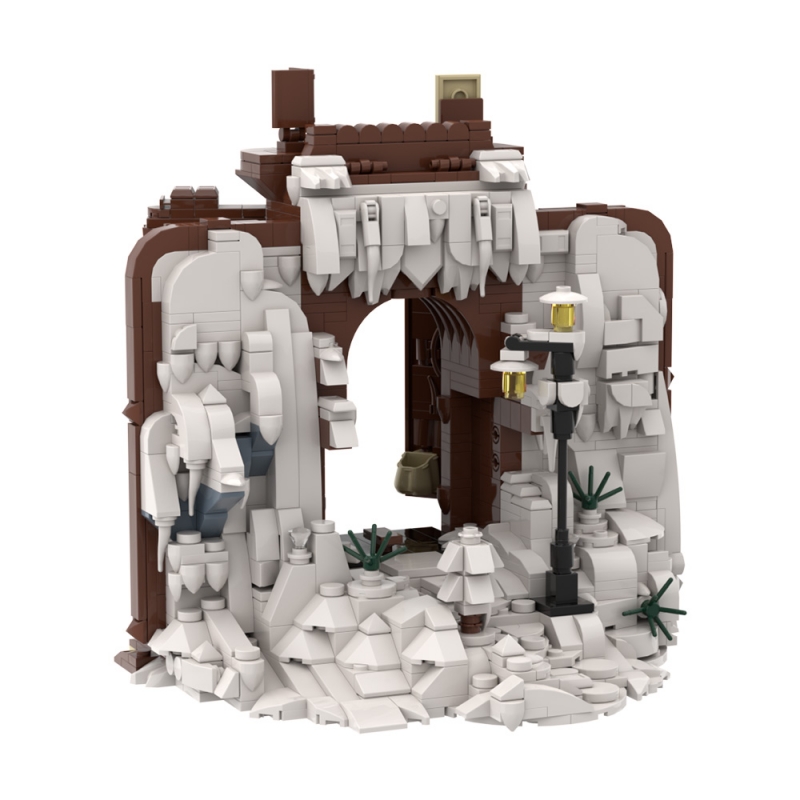 GOBRICKS MOC A1554 The Chronicles of Narnia Wardrobe - YWOBB