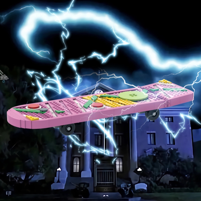 GOBRICKS MOC A1587Y02 Back to the future skateboard-skateboard - YWOBB