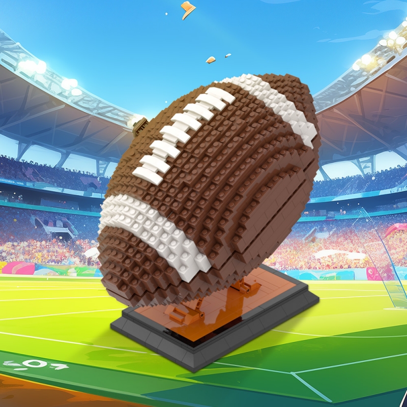 GOBRICKS MOC A1555 Rugby Super Bowl - YWOBB