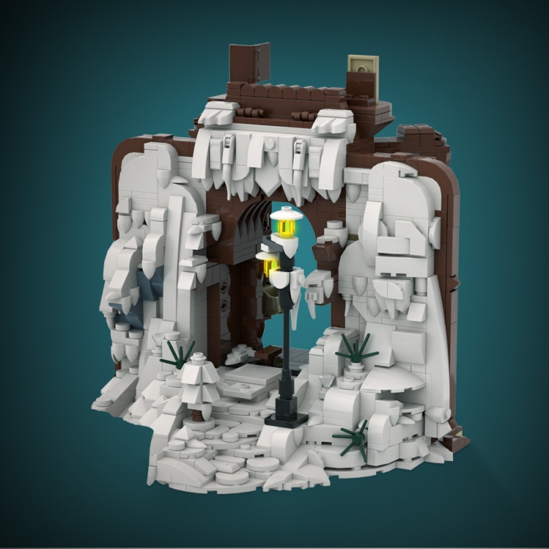 GOBRICKS MOC A1554 The Chronicles of Narnia Wardrobe - YWOBB