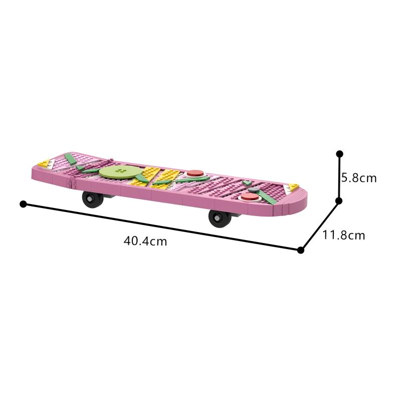 GOBRICKS MOC A1587Y02 Back to the future skateboard-skateboard - YWOBB