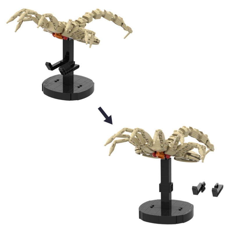 GOBRICKS MOC A1582 Alien Facehugger - YWOBB
