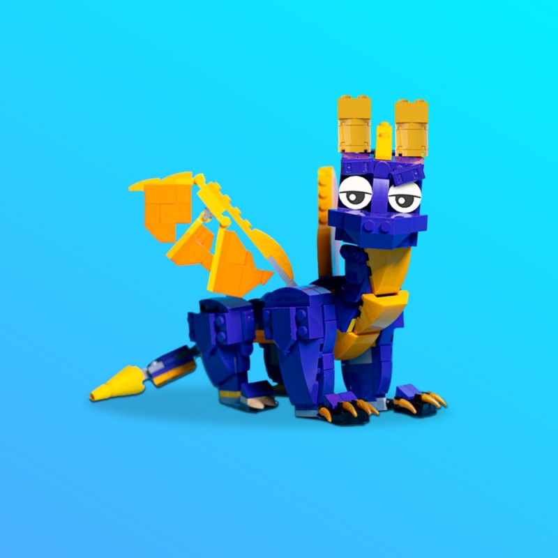 GOBRICKS MOC 183861 Reignited Spyro - YWOBB