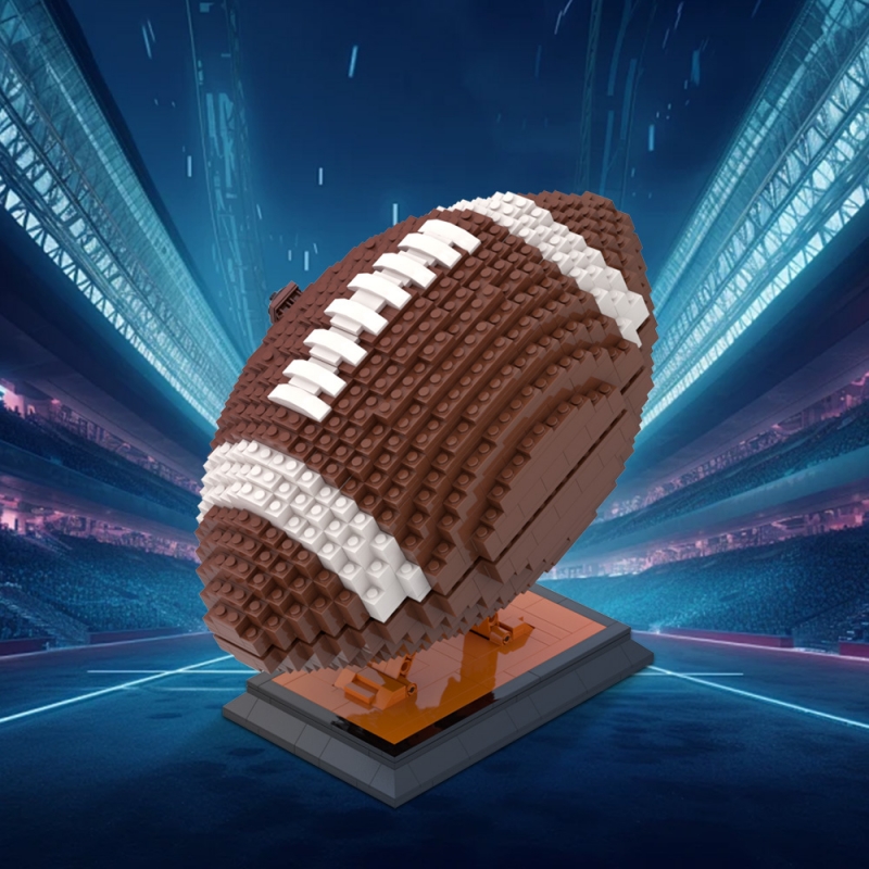 GOBRICKS MOC A1555 Rugby Super Bowl - YWOBB