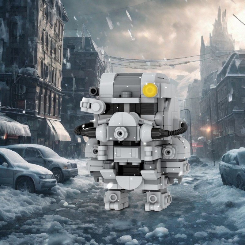 GOBRICKS MOC 183829 T-60 Power Armor Brickheadz Fallout - YWOBB