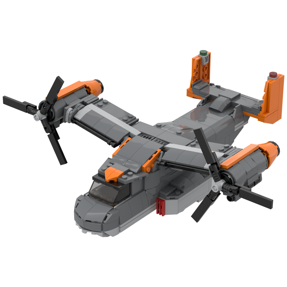 GOBRICKS MOC 187678 Osprey Aircraft - YWOBB