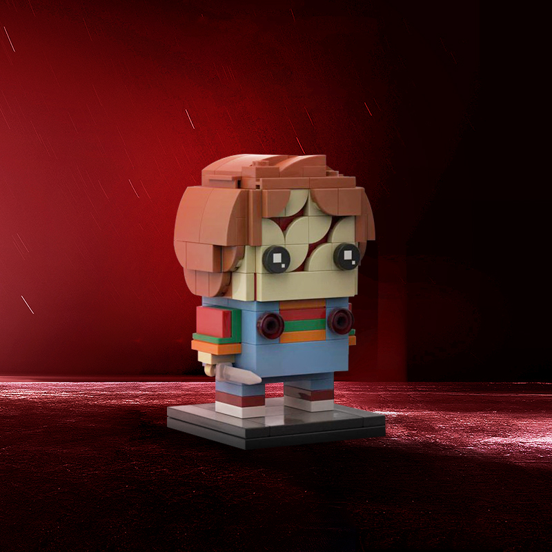 GOBRICKS MOC 189322 BrickheadZ Chucky - YWOBB