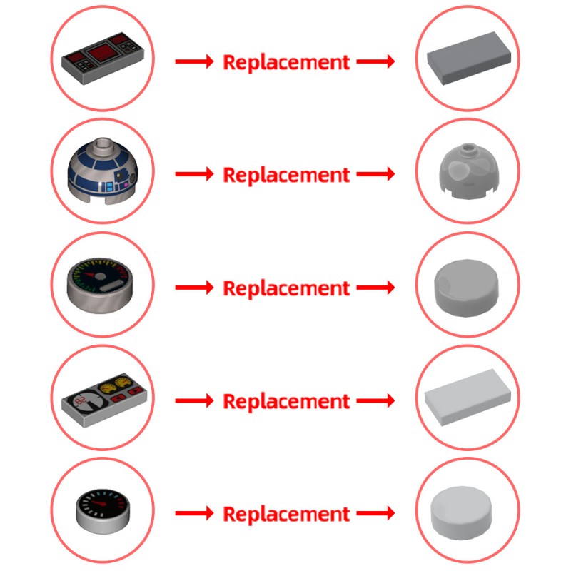 GOBRICKS MOC 170668 Ayy Gida's M52X Starfighter - YWOBB