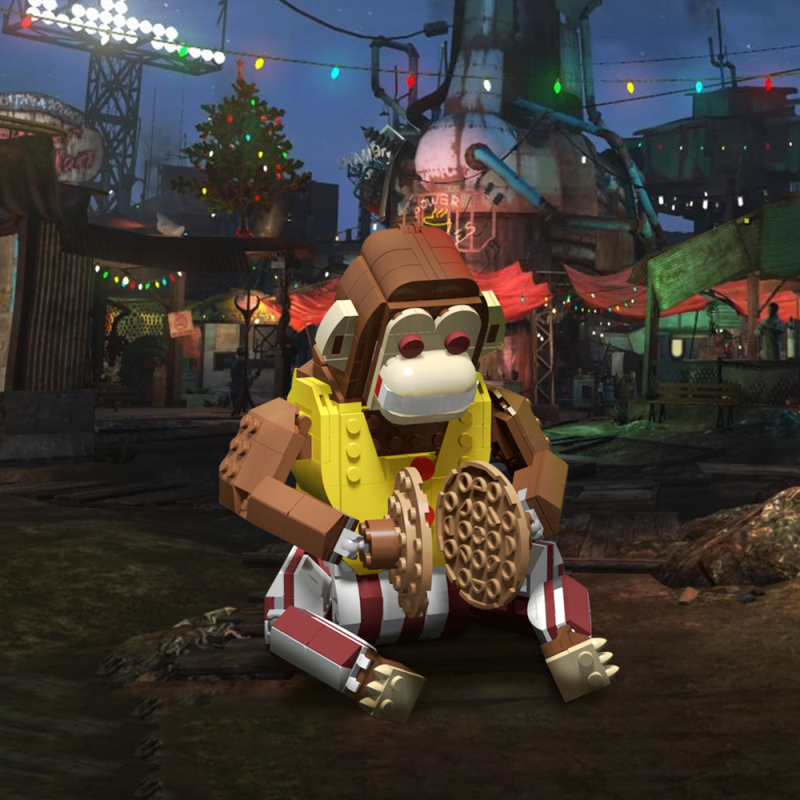 GOBRICKS MOC 187820 Cymbals Monkey from Fallout - YWOBB