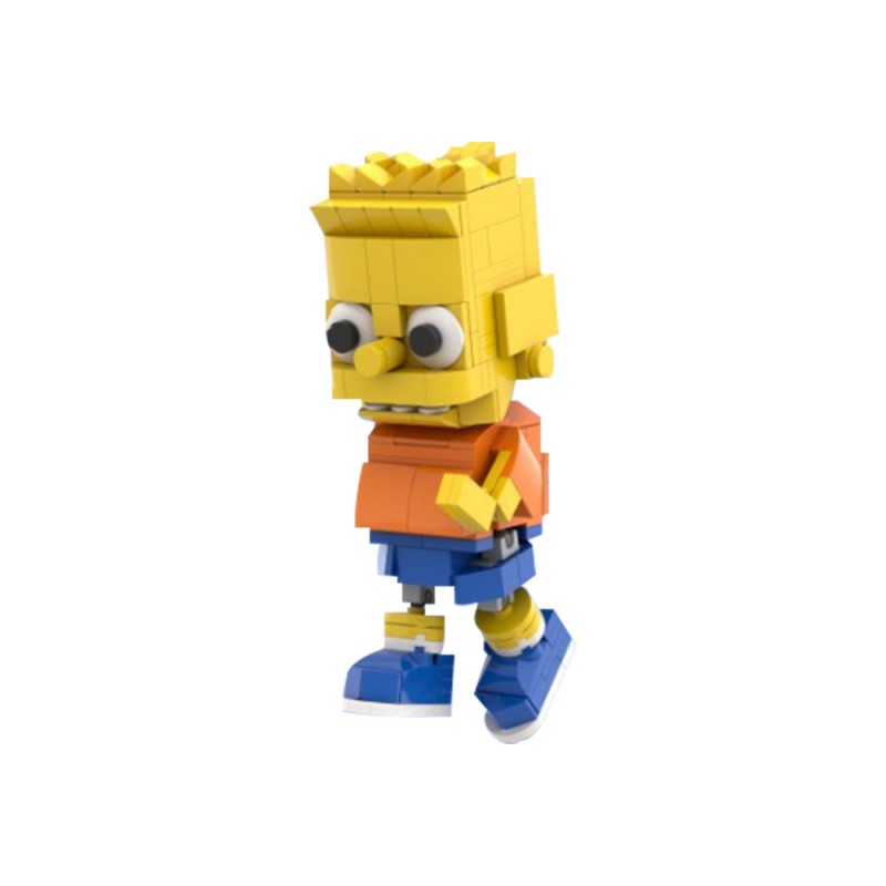 GOBRICKS MOC 196237 BART SIMPSON - YWOBB