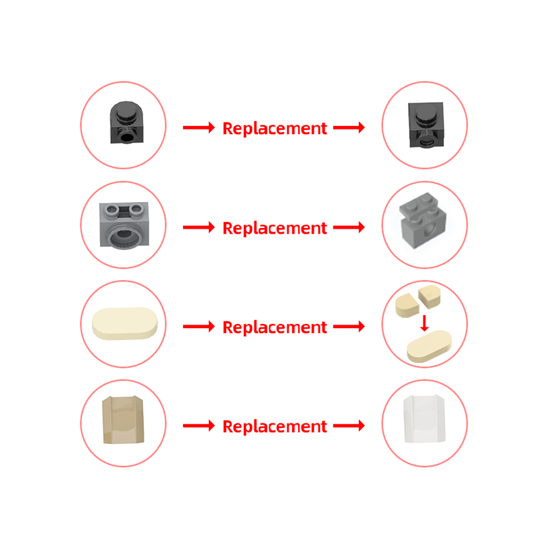 GOBRICKS MOC 183742 Fallout: Desert Camo T-45 Power Armor - YWOBB